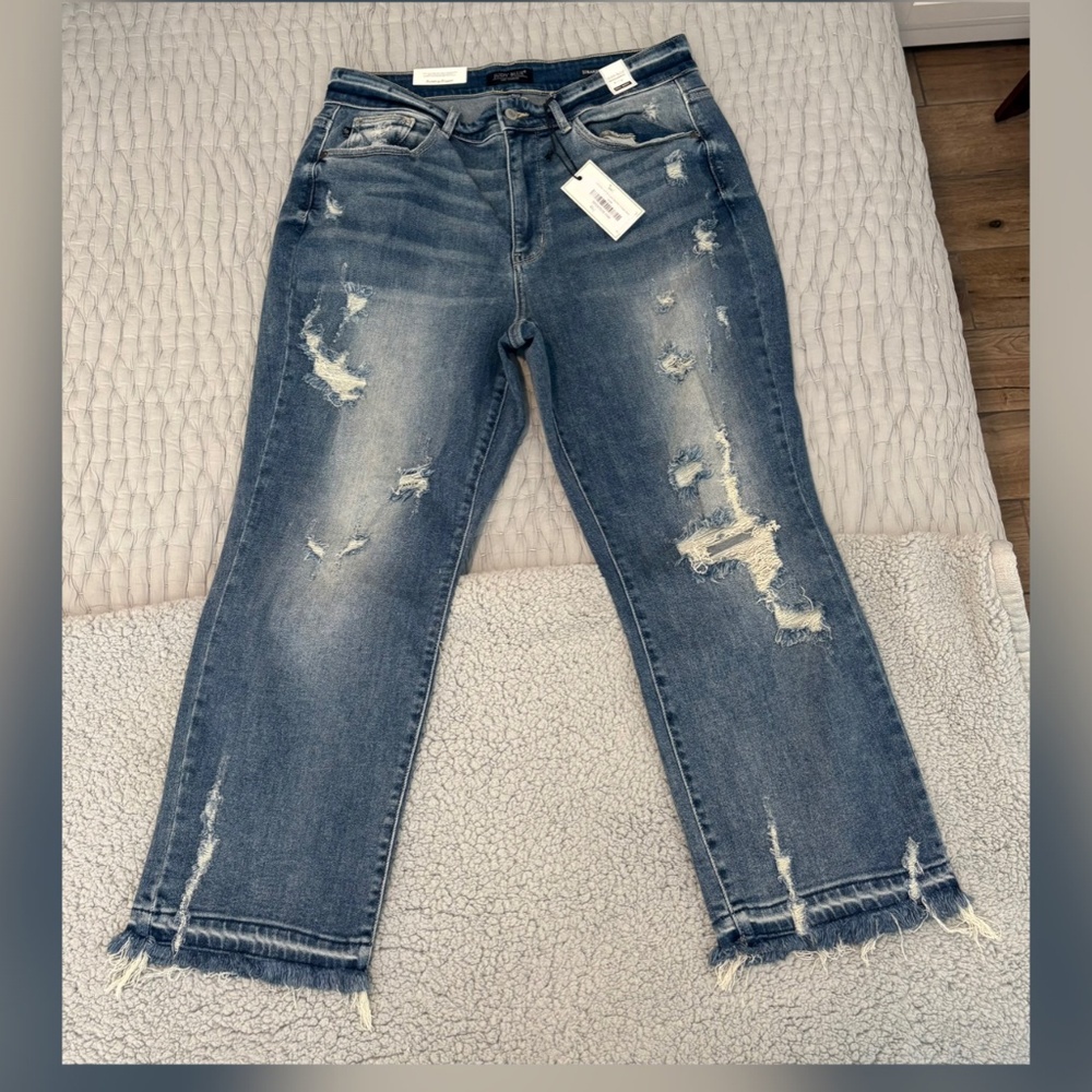 Judy Blue Just Like Candy High-Rise Straight Denim sz 14W